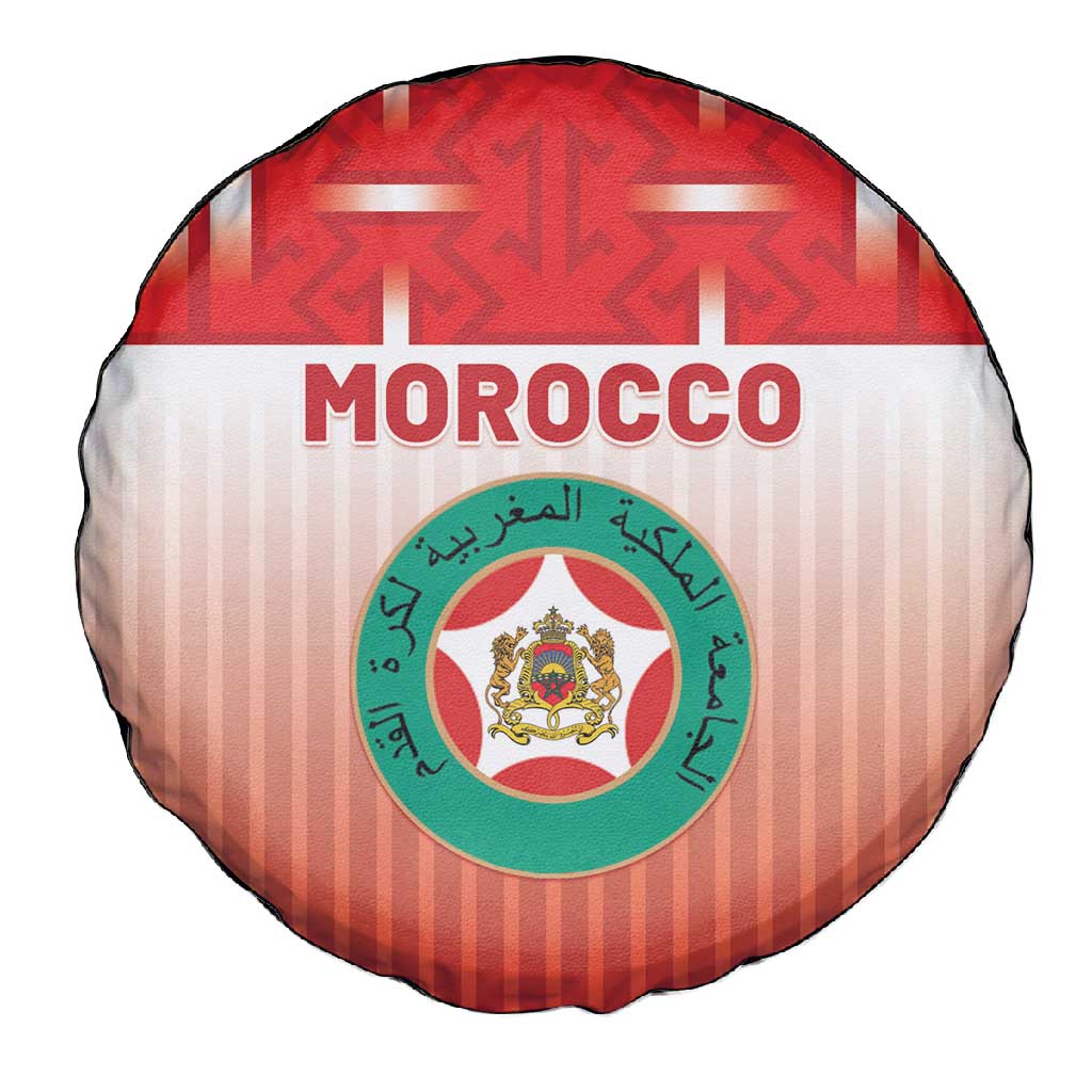 Morocco Football Spare Tire Cover 1994 Retro Red Version - African Pride