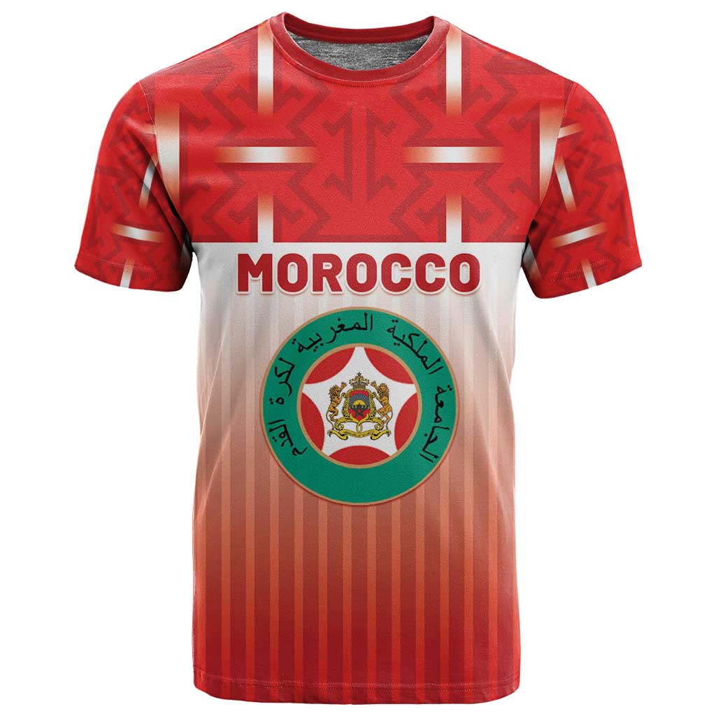Custom Morocco Football T shirt 1994 Retro Red Version - African Pride