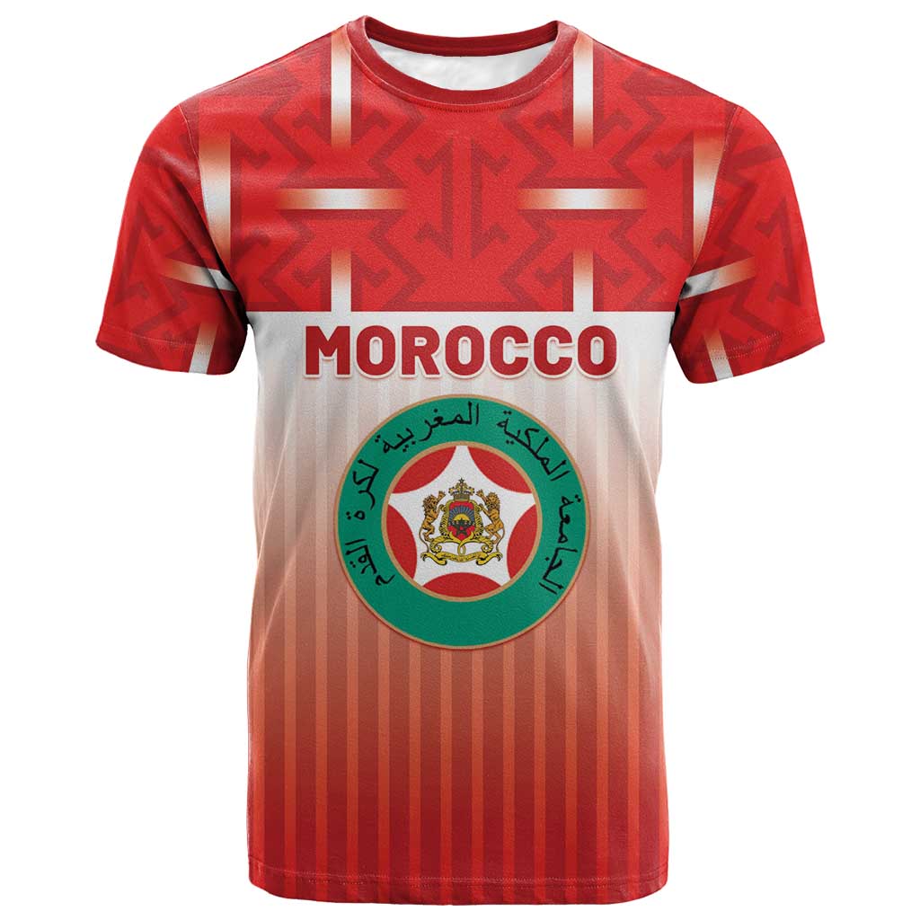Custom Morocco Football T shirt 1994 Retro Red Version LT05