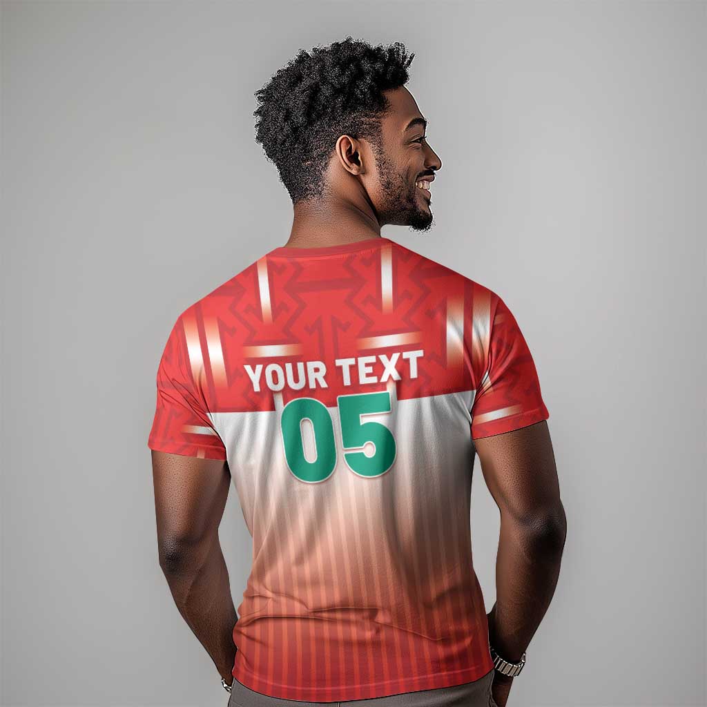 Custom Morocco Football T shirt 1994 Retro Red Version - African Pride