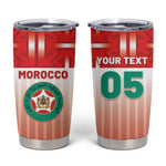 Custom Morocco Football Tumbler Cup 1994 Retro Red Version - African Pride