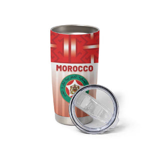 Custom Morocco Football Tumbler Cup 1994 Retro Red Version - African Pride