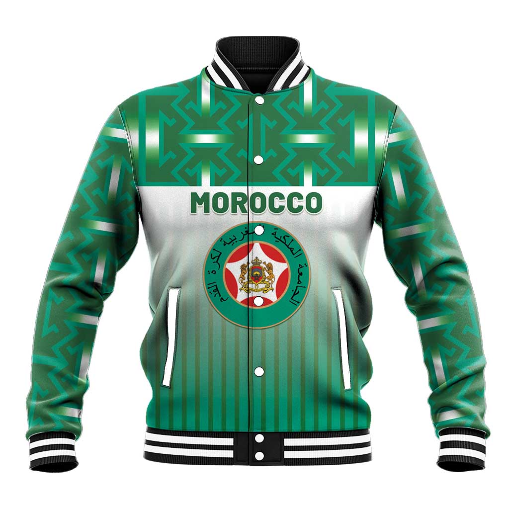 Custom Morocco Football Baseball Jacket 1994 Retro Green Version - African Pride