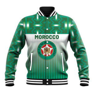 Custom Morocco Football Baseball Jacket 1994 Retro Green Version - African Pride