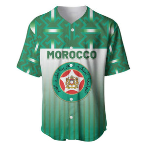 Custom Morocco Football Baseball Jersey 1994 Retro Green Version - African Pride