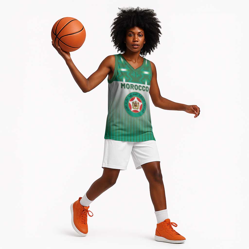 Custom Morocco Football Basketball Jersey 1994 Retro Green Version - African Pride
