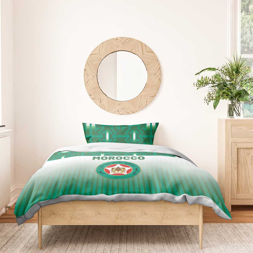 Morocco Football Bedding Set 1994 Retro Green Version - African Pride
