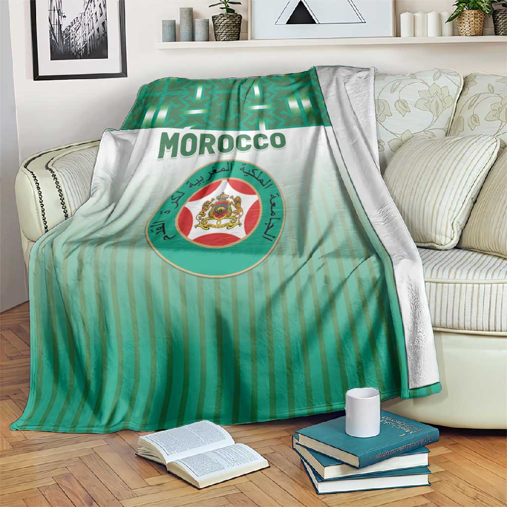 Morocco Football Blanket 1994 Retro Green Version - African Pride