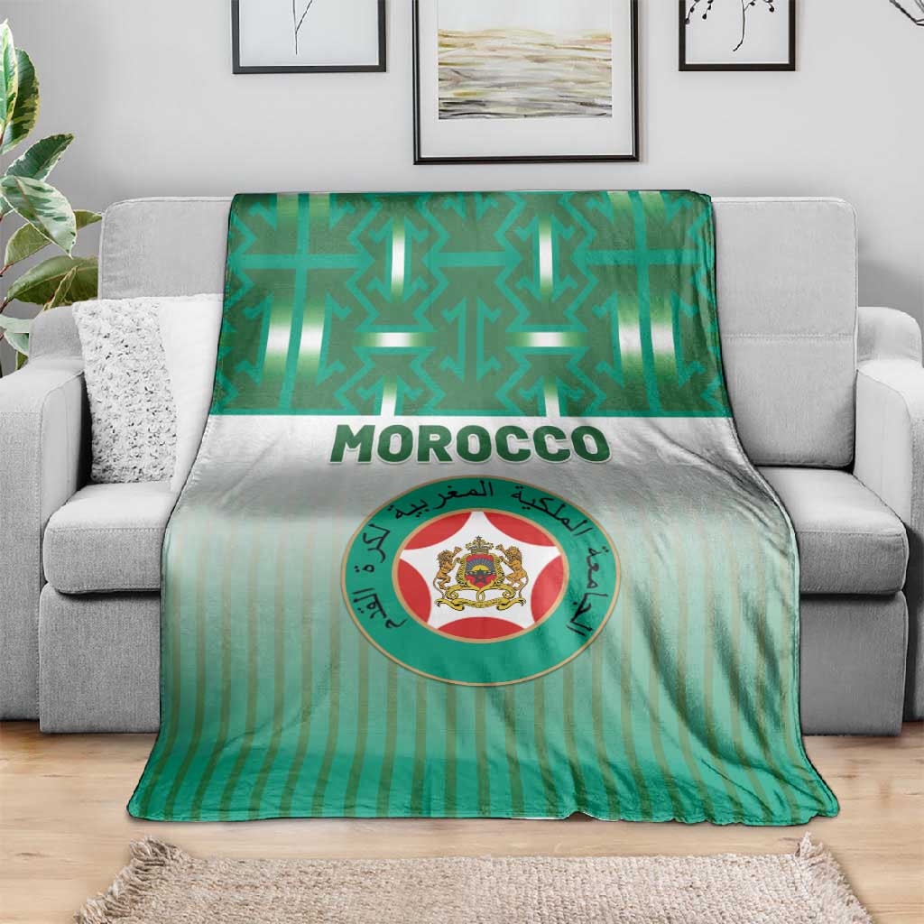 Morocco Football Blanket 1994 Retro Green Version - African Pride