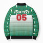 Custom Morocco Football Bomber Puffer Jacket 1994 Retro Green Version - African Pride