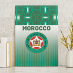 Morocco Football Canvas Wall Art 1994 Retro Green Version - African Pride
