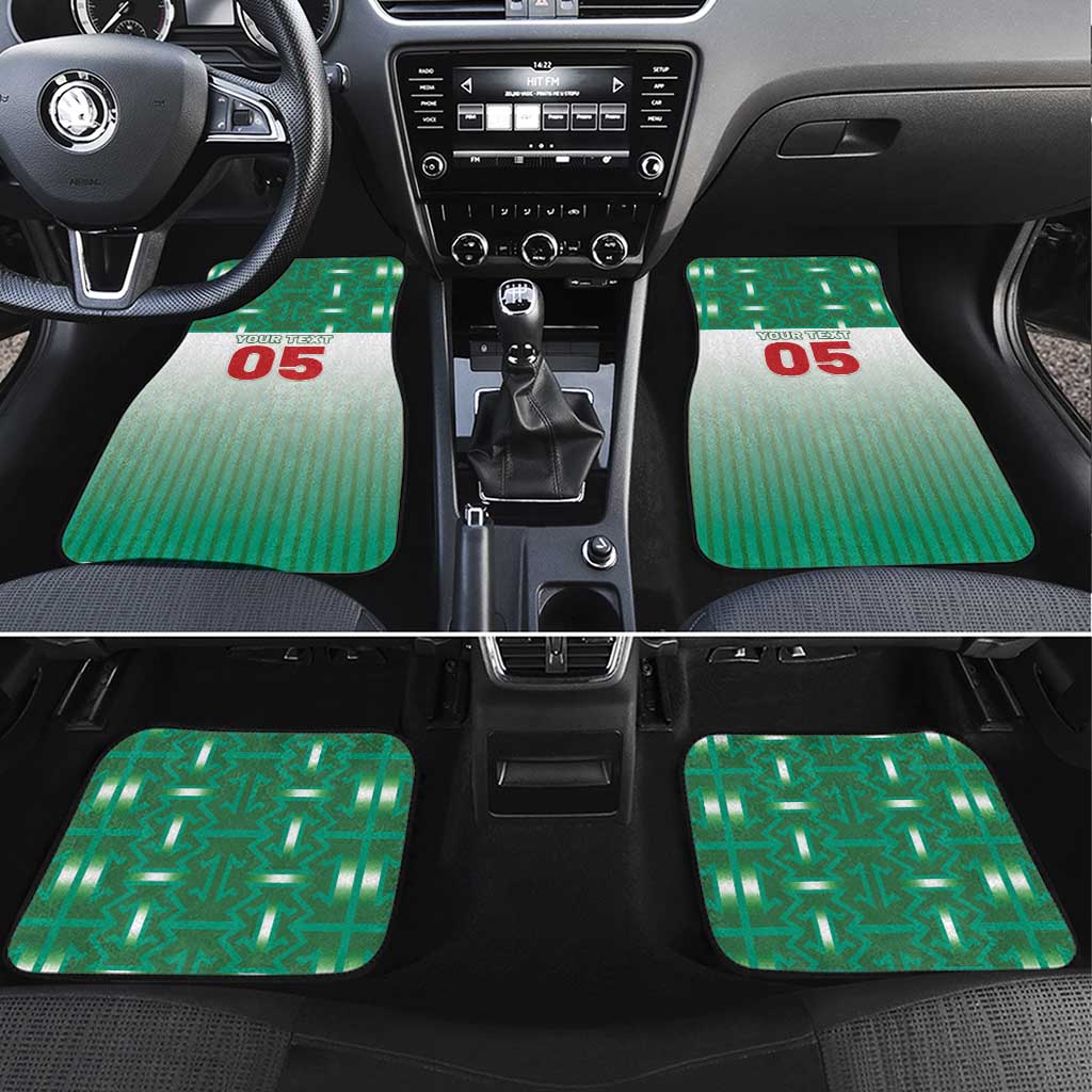 Custom Morocco Football Car Mats 1994 Retro Green Version - African Pride