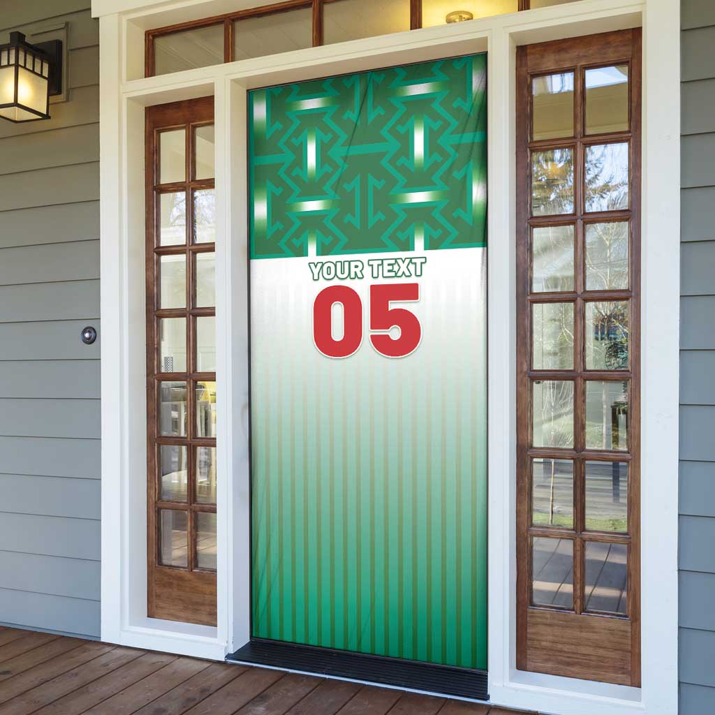 Custom Morocco Football Door Cover 1994 Retro Green Version - African Pride