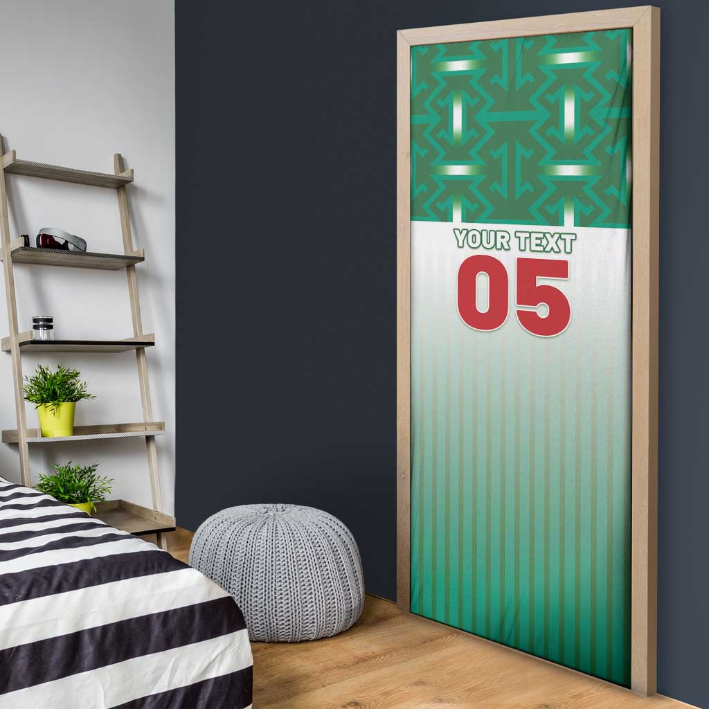Custom Morocco Football Door Cover 1994 Retro Green Version - African Pride