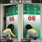 Custom Morocco Football Door Cover 1994 Retro Green Version - African Pride