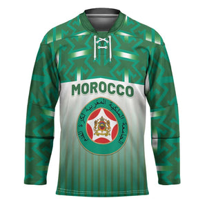 Custom Morocco Football Hockey Jersey 1994 Retro Green Version - African Pride