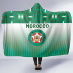 Morocco Football Hooded Blanket 1994 Retro Green Version - African Pride