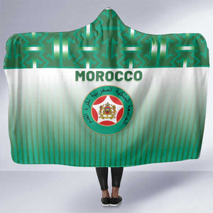 Morocco Football Hooded Blanket 1994 Retro Green Version - African Pride