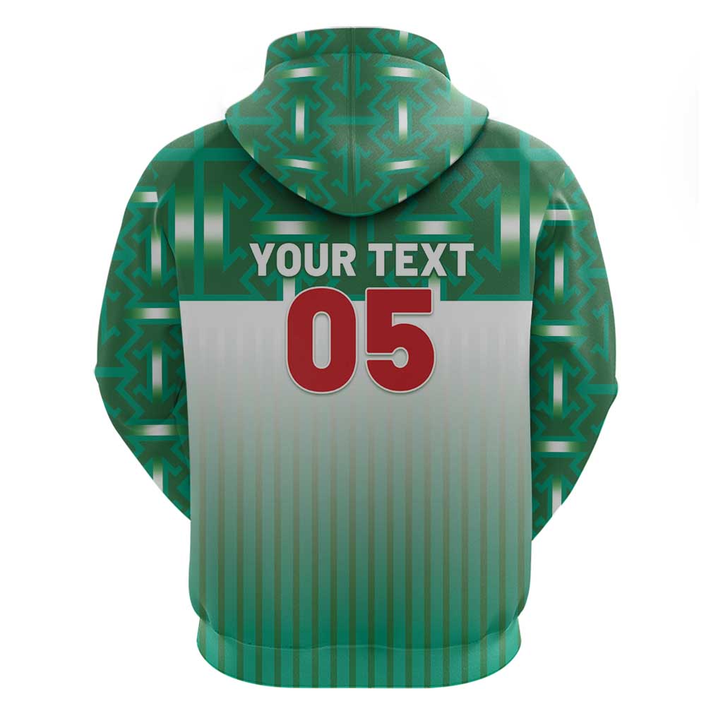 Custom Morocco Football Hoodie 1994 Retro Green Version - African Pride