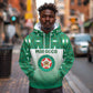 Custom Morocco Football Hoodie 1994 Retro Green Version - African Pride
