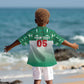 Custom Morocco Football Kid Hawaiian Shirt 1994 Retro Green Version - African Pride