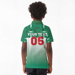 Custom Morocco Football Kid Polo Shirt 1994 Retro Green Version - African Pride