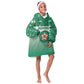 Custom Morocco Football Kid Wearable Blanket Hoodie 1994 Retro Green Version - African Pride