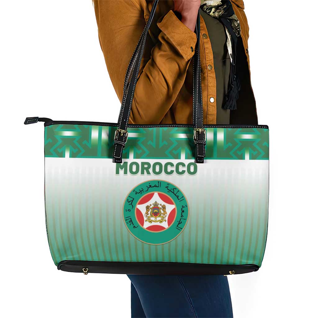 Morocco Football Leather Tote Bag 1994 Retro Green Version - African Pride