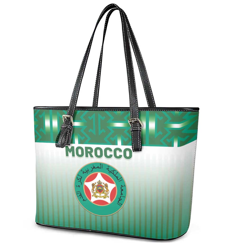 Morocco Football Leather Tote Bag 1994 Retro Green Version - African Pride