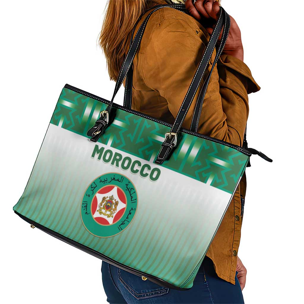 Morocco Football Leather Tote Bag 1994 Retro Green Version - African Pride