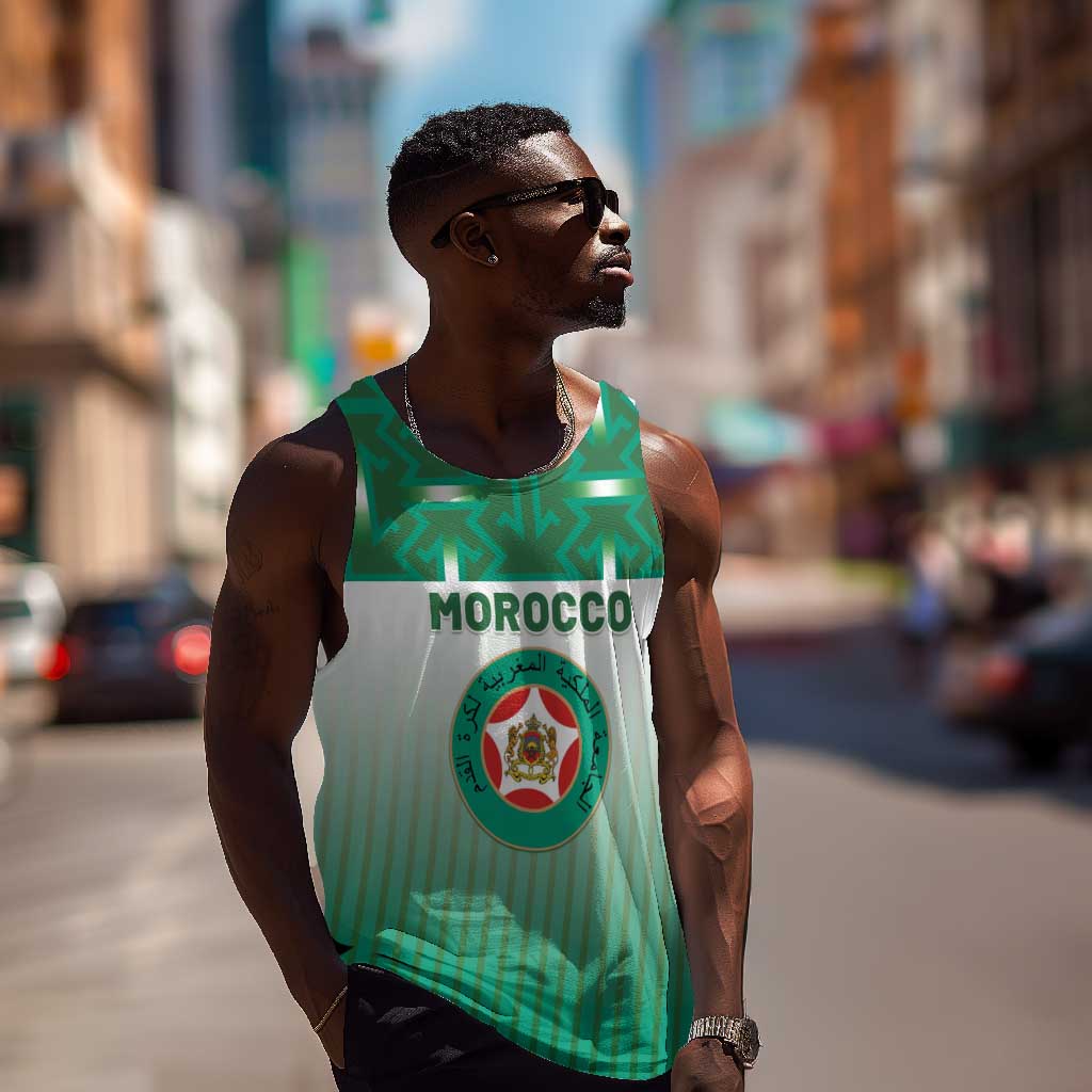 Custom Morocco Football Men Tank Top 1994 Retro Green Version - African Pride