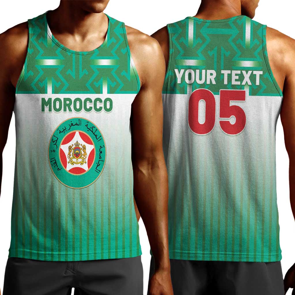 Custom Morocco Football Men Tank Top 1994 Retro Green Version - African Pride