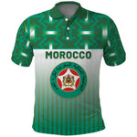 Custom Morocco Football Polo Shirt 1994 Retro Green Version - African Pride