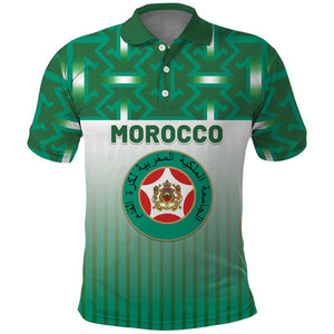 Custom Morocco Football Polo Shirt 1994 Retro Green Version LT05