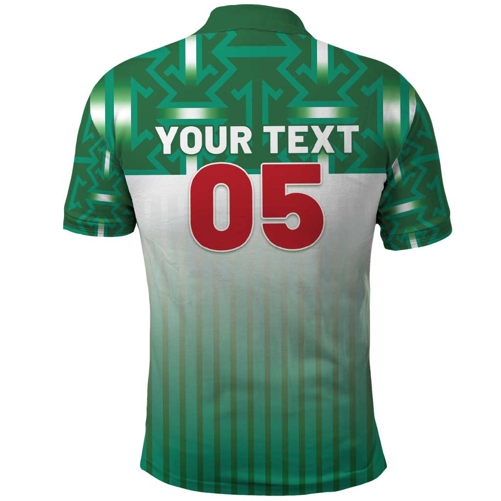 Custom Morocco Football Polo Shirt 1994 Retro Green Version - African Pride
