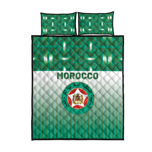 Morocco Football Quilt Bed Set 1994 Retro Green Version - African Pride