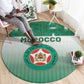 Morocco Football Round Carpet 1994 Retro Green Version - African Pride