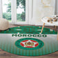 Morocco Football Round Carpet 1994 Retro Green Version - African Pride