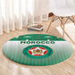 Morocco Football Round Carpet 1994 Retro Green Version - African Pride
