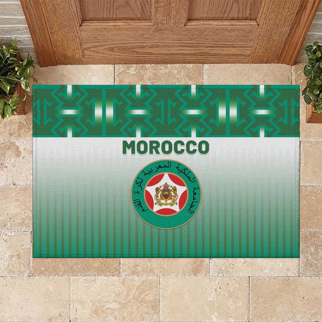 Morocco Football Rubber Doormat 1994 Retro Green Version - African Pride