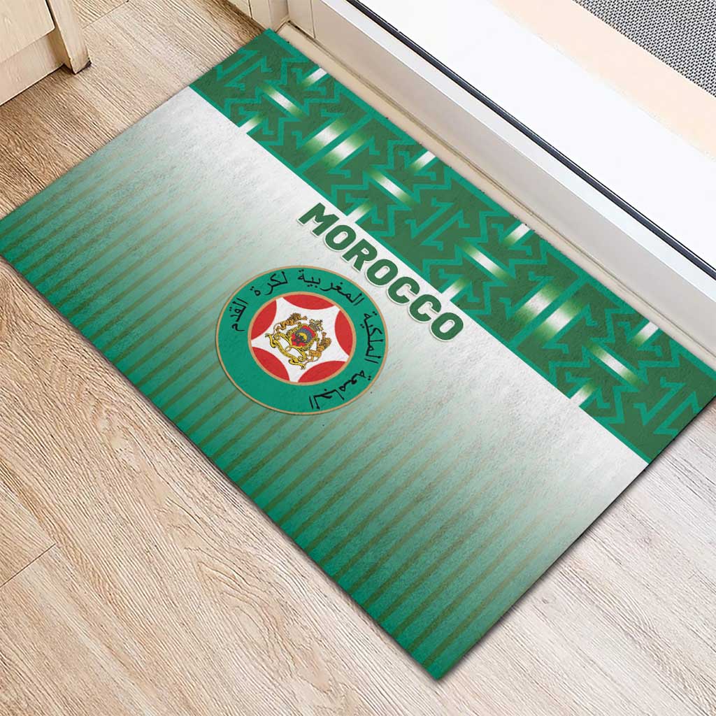 Morocco Football Rubber Doormat 1994 Retro Green Version - African Pride