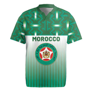 Custom Morocco Football Rugby Jersey 1994 Retro Green Version - African Pride