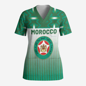 Custom Morocco Football Scrub Top 1994 Retro Green Version - African Pride