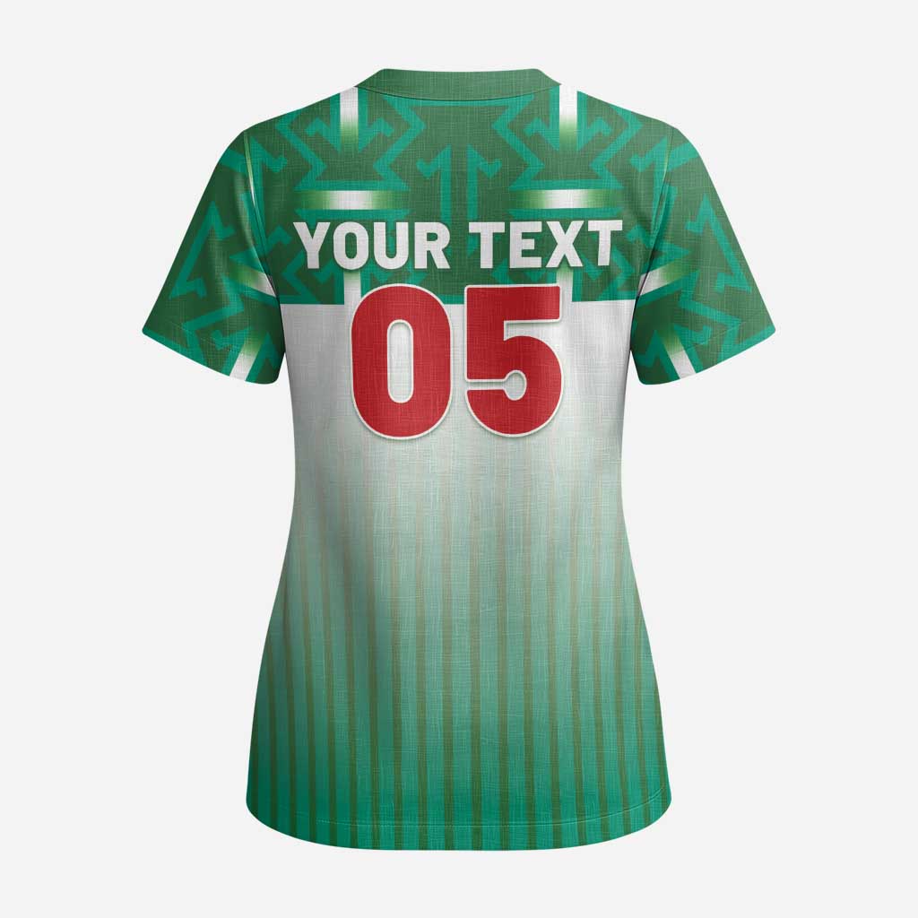 Custom Morocco Football Scrub Top 1994 Retro Green Version - African Pride