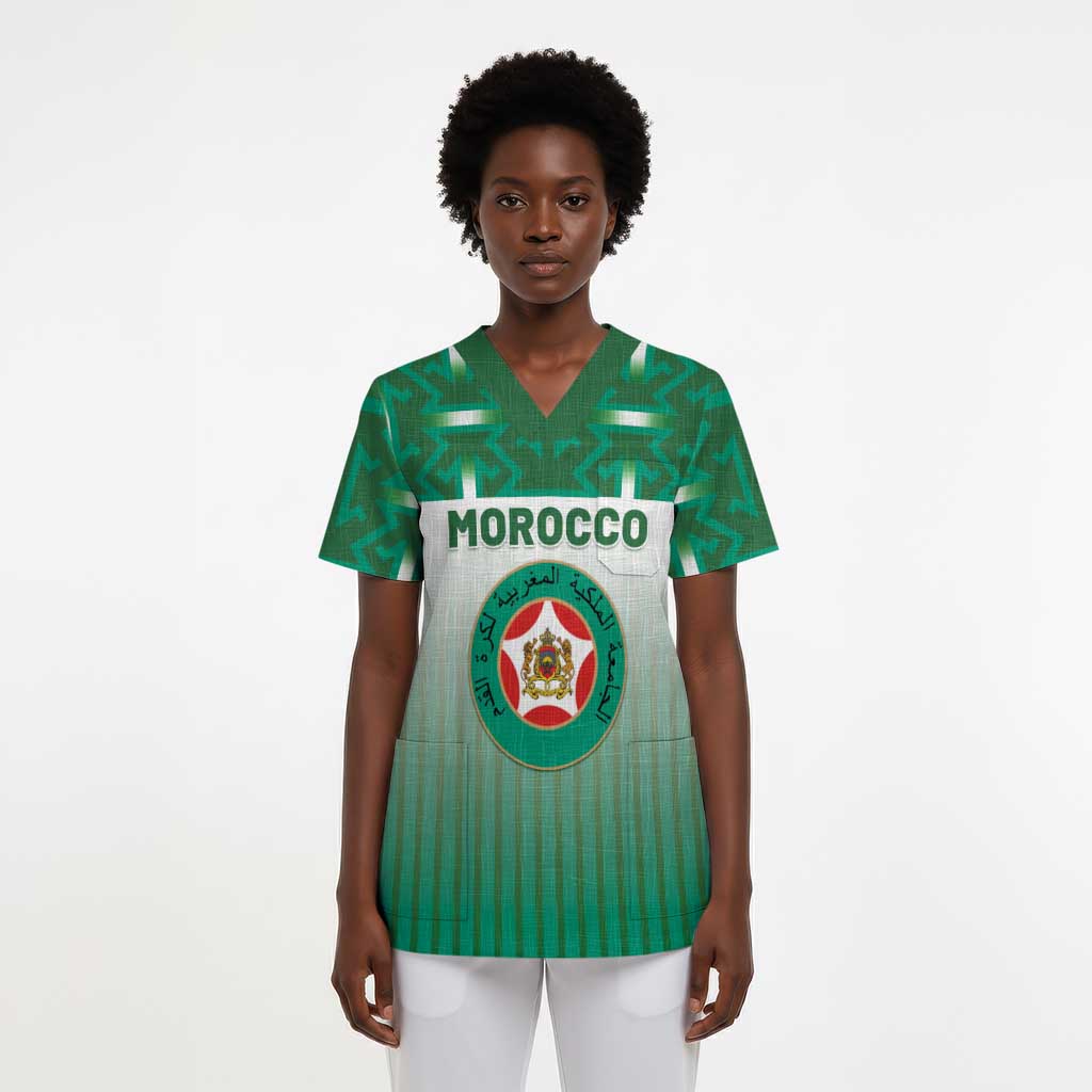 Custom Morocco Football Scrub Top 1994 Retro Green Version - African Pride