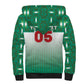 Custom Morocco Football Sherpa Hoodie 1994 Retro Green Version - African Pride