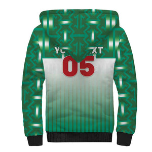 Custom Morocco Football Sherpa Hoodie 1994 Retro Green Version - African Pride