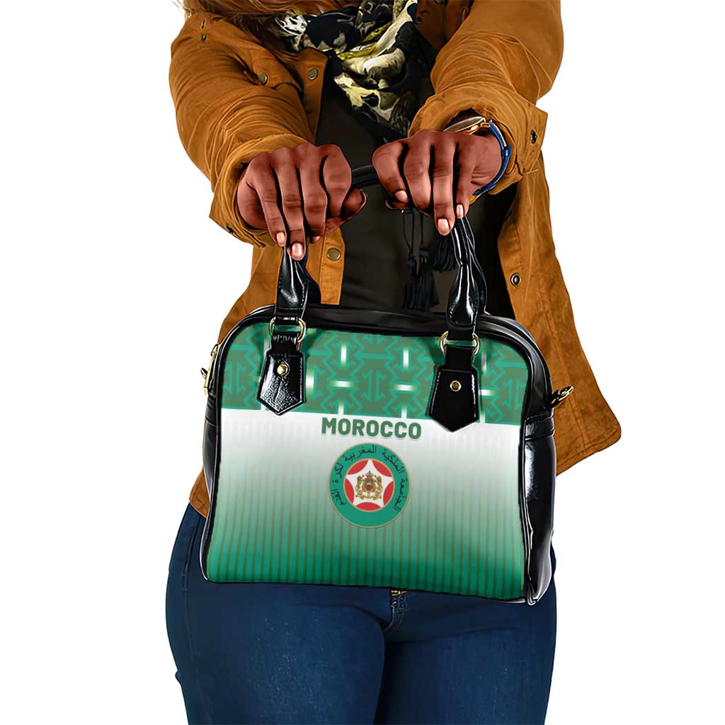 Morocco Football Shoulder Handbag 1994 Retro Green Version - African Pride