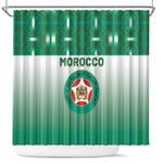 Morocco Football Shower Curtain 1994 Retro Green Version - African Pride