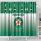 Morocco Football Shower Curtain 1994 Retro Green Version - African Pride
